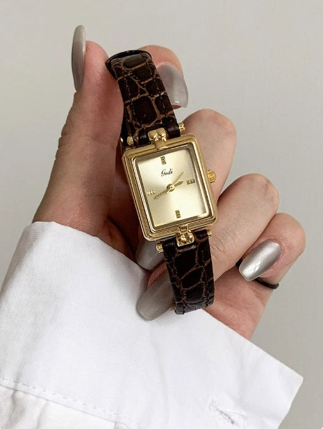 GEDI Vintage Square Quartz Watch