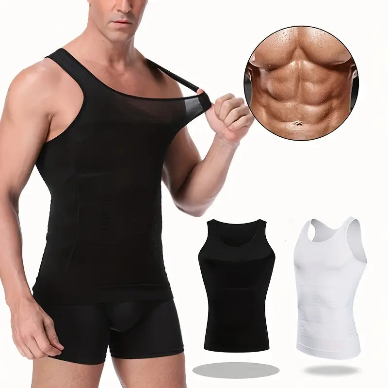 Men's Slimming Body Shaper Vest Shirt