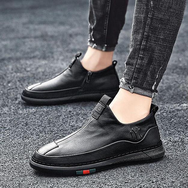 Men's Casual Loafer Shoes with BLACK ZIP