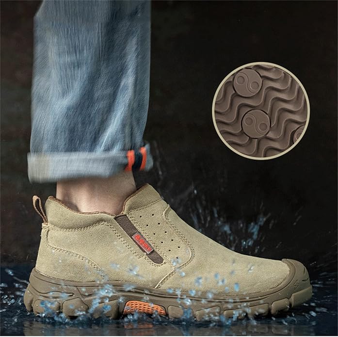 Men's Safety Slip-On Steel Toe Cap Boots
