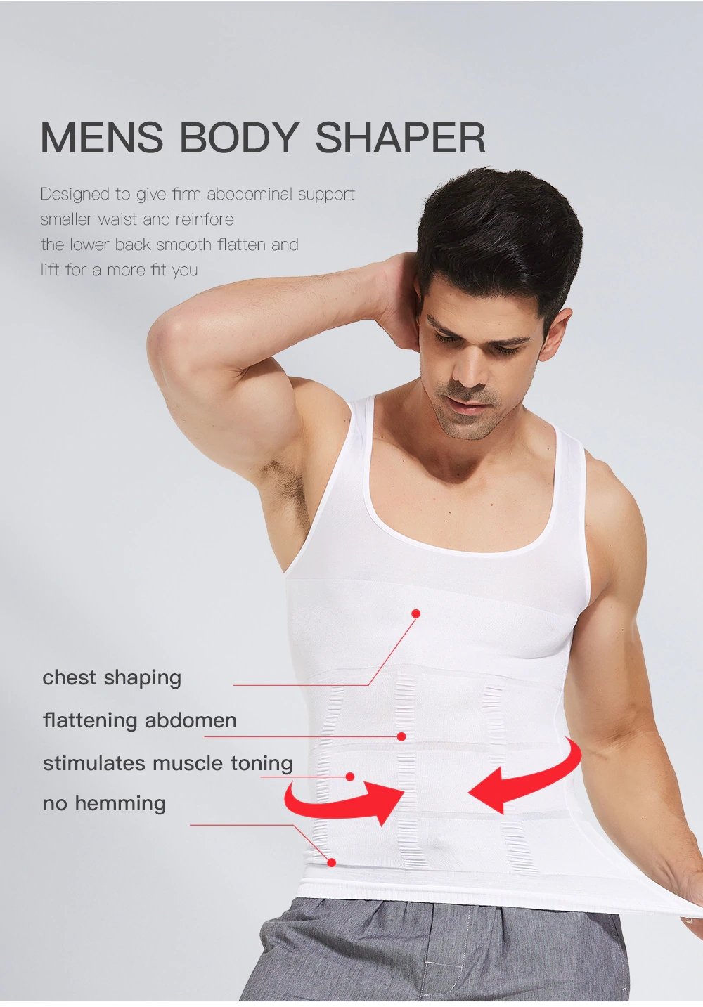 Men's Slimming Body Shaper Vest Shirt