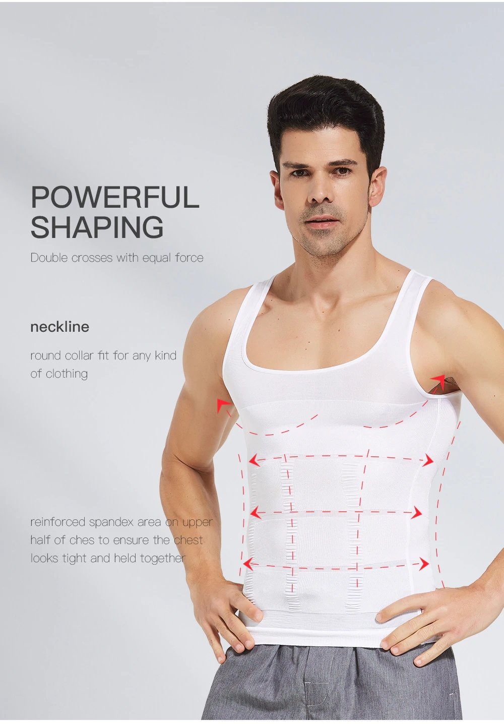 Men's Slimming Body Shaper Vest Shirt