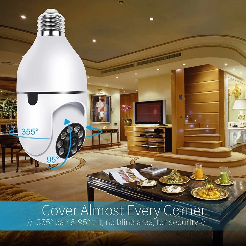 Wireless Wifi Light Bulb Camera Security Camera
