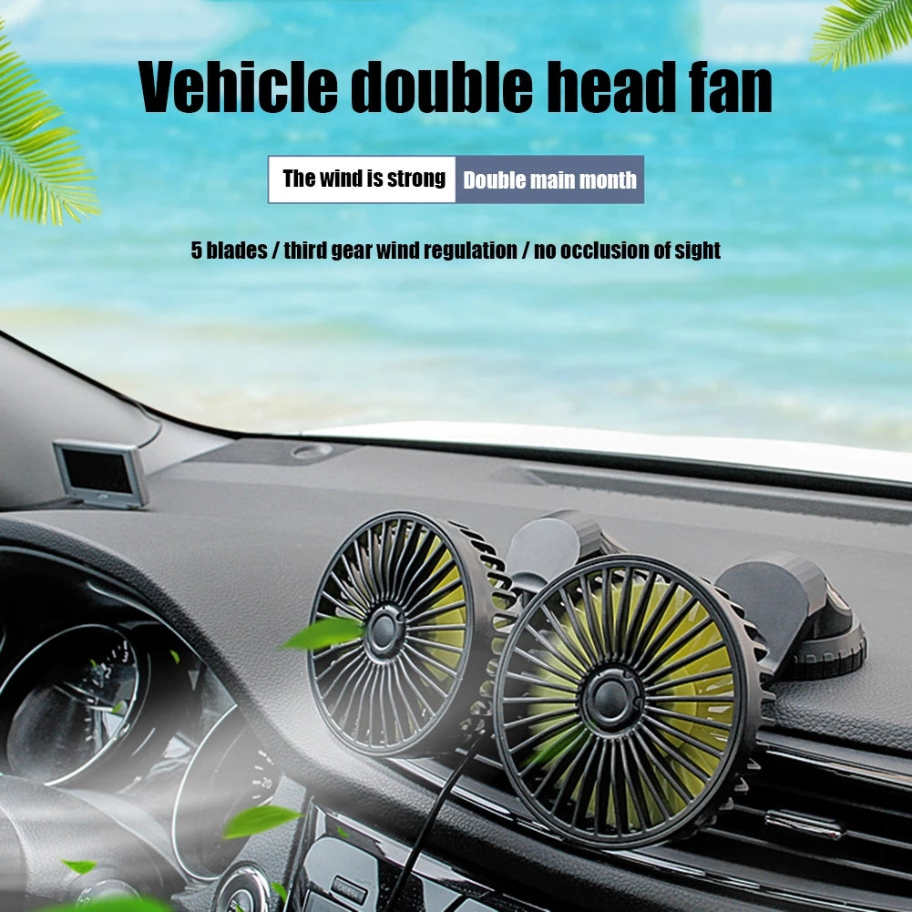 Car Dashboard Adjustable Cooling Fan