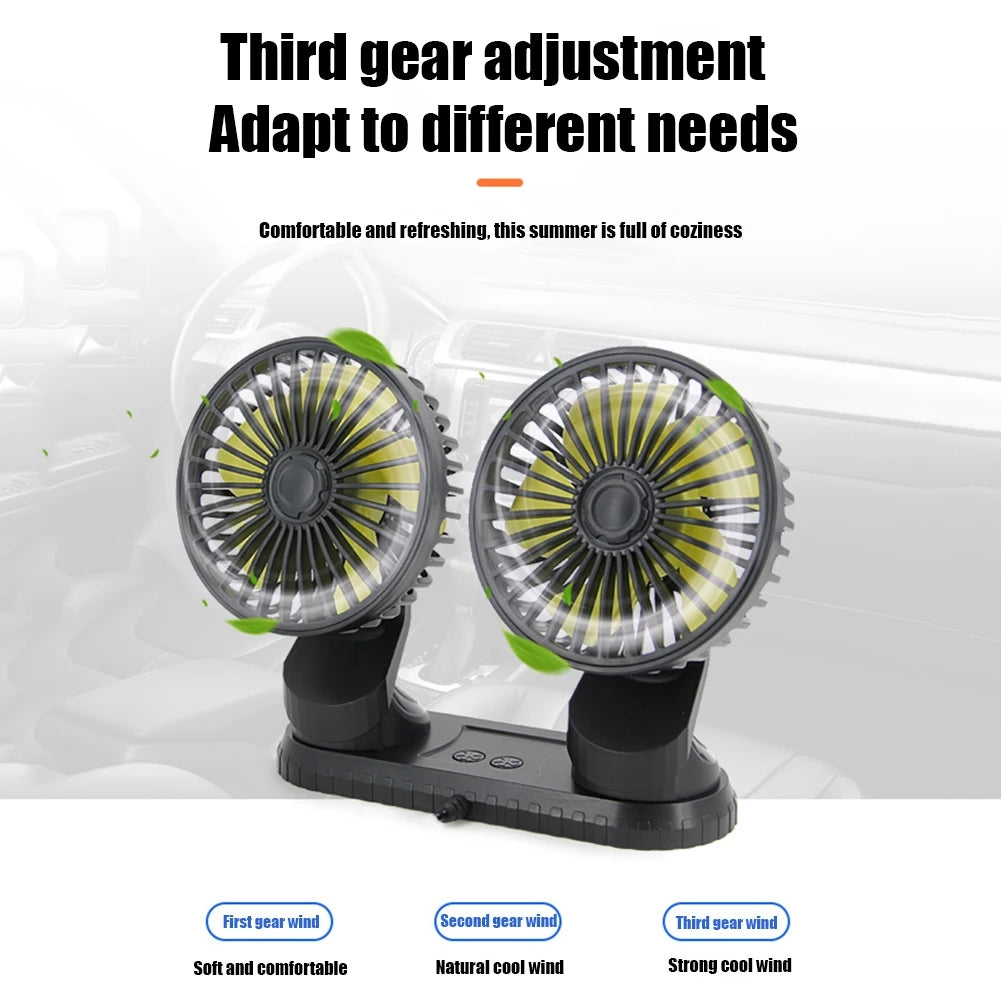 Car Dashboard Adjustable Cooling Fan