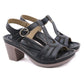 Women's Open Toe Chunky Heels [Black Only]