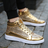 Fashionable Glitter High-Top Sneakers