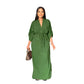 Loose Waisted Casual Side Slit Dress