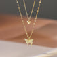 Double Layer Butterfly Necklace 【Buy One Get One Free】