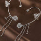 Zircon Flower Butterfly Ear Clip (Hot sale)