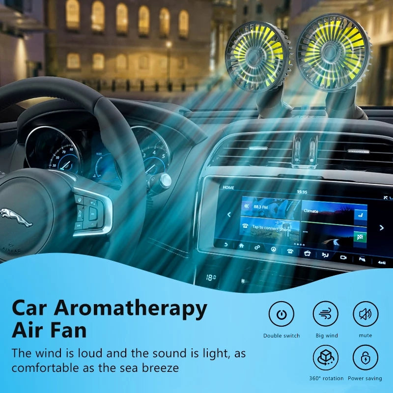 Car Dashboard Adjustable Cooling Fan